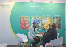 Priyanka busy talking to his customers